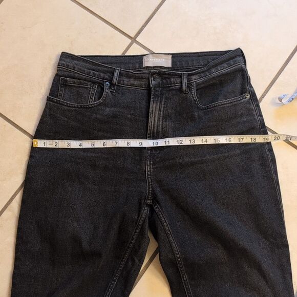 Everlane The Cheeky Jean Black Japanese Denim Cotton Size 29 Crop - Picture 7 of 9